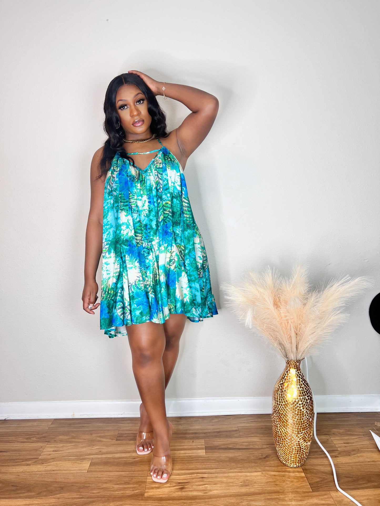 Ruffle Dress Mini | Tropical Mama Dress | Luxe By Livia