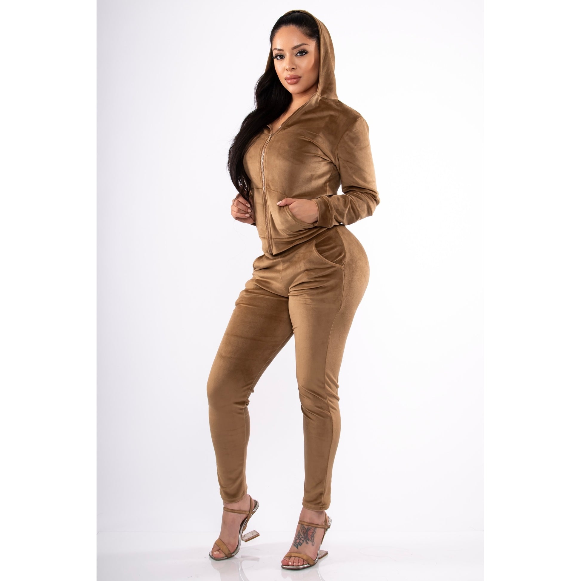 Womens Tracksuit Velour | Velour Luxe Set | Luxe By Livia